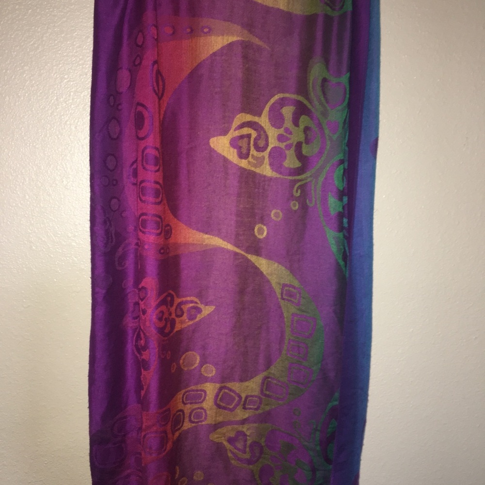 Irreversible Rainbow Butterfly Pashmina Cashmere
